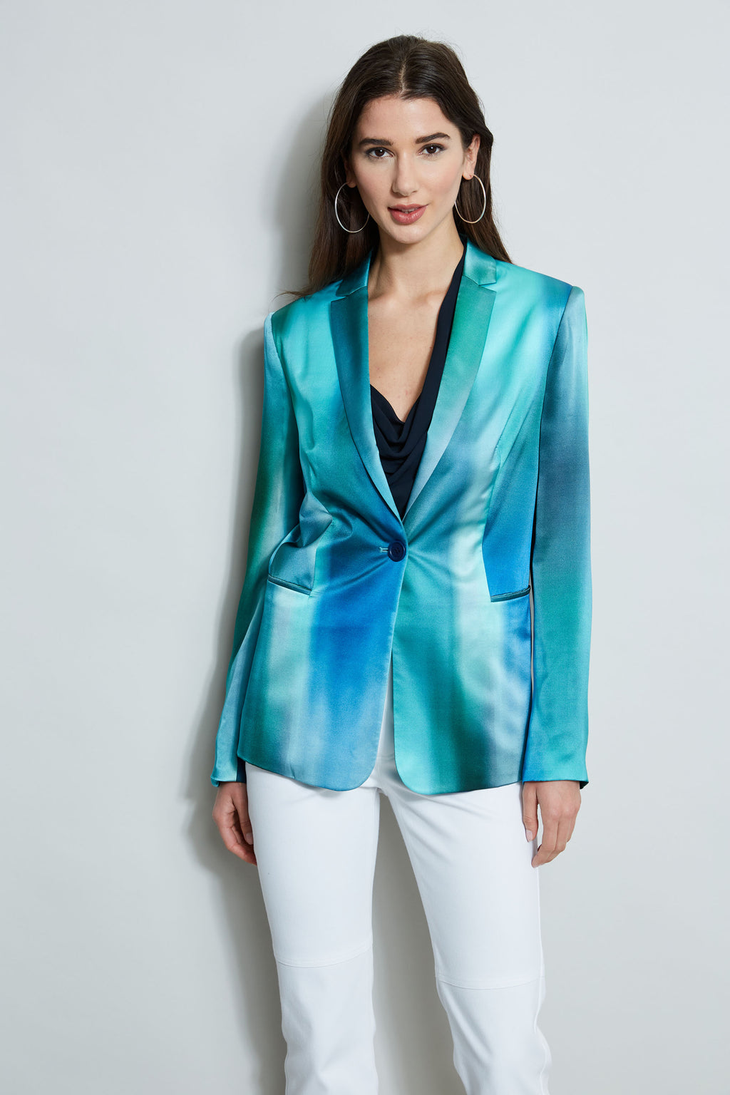 LEYAN - GREEN OMBRE JACKET WITH BUSTIER AND PANTS – Studio East6