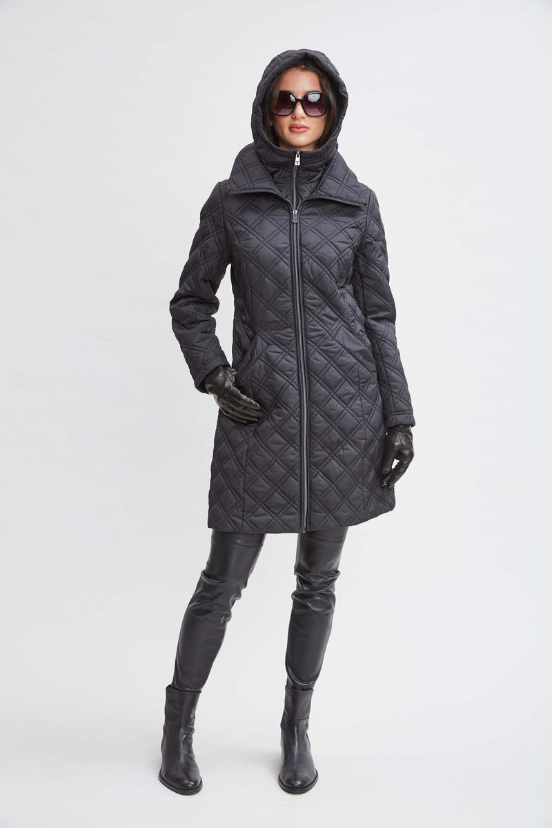 Tahari Quilted Puffer Coat