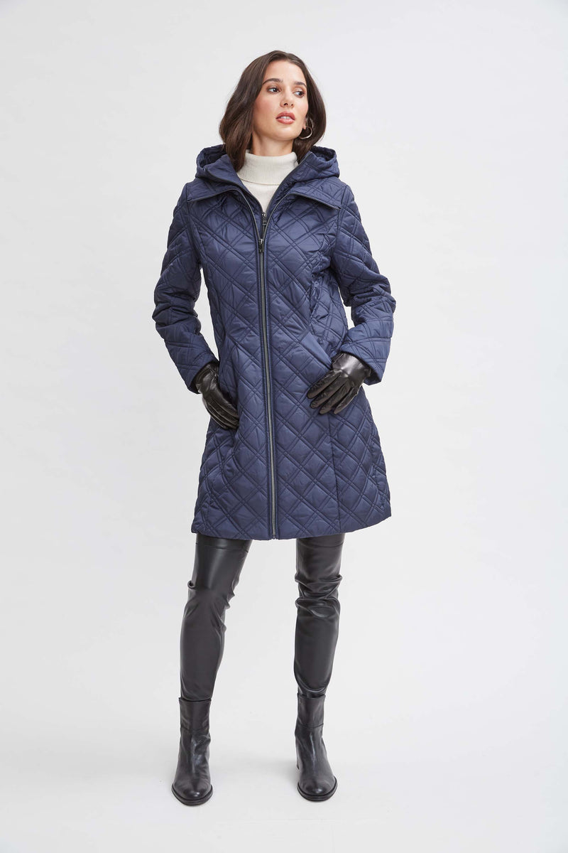 Tahari Quilted Puffer Coat