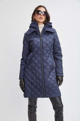 Tahari Quilted Puffer Coat