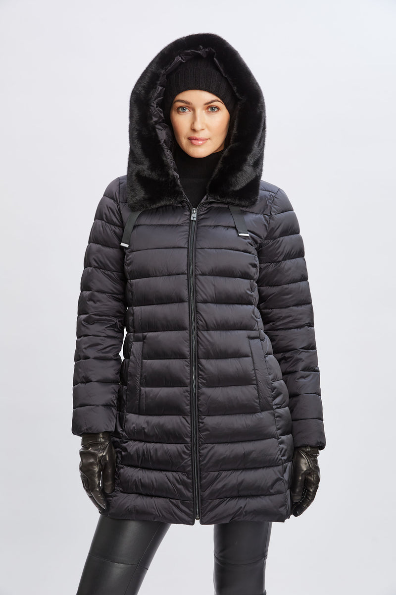 Tahari puffer coat on sale