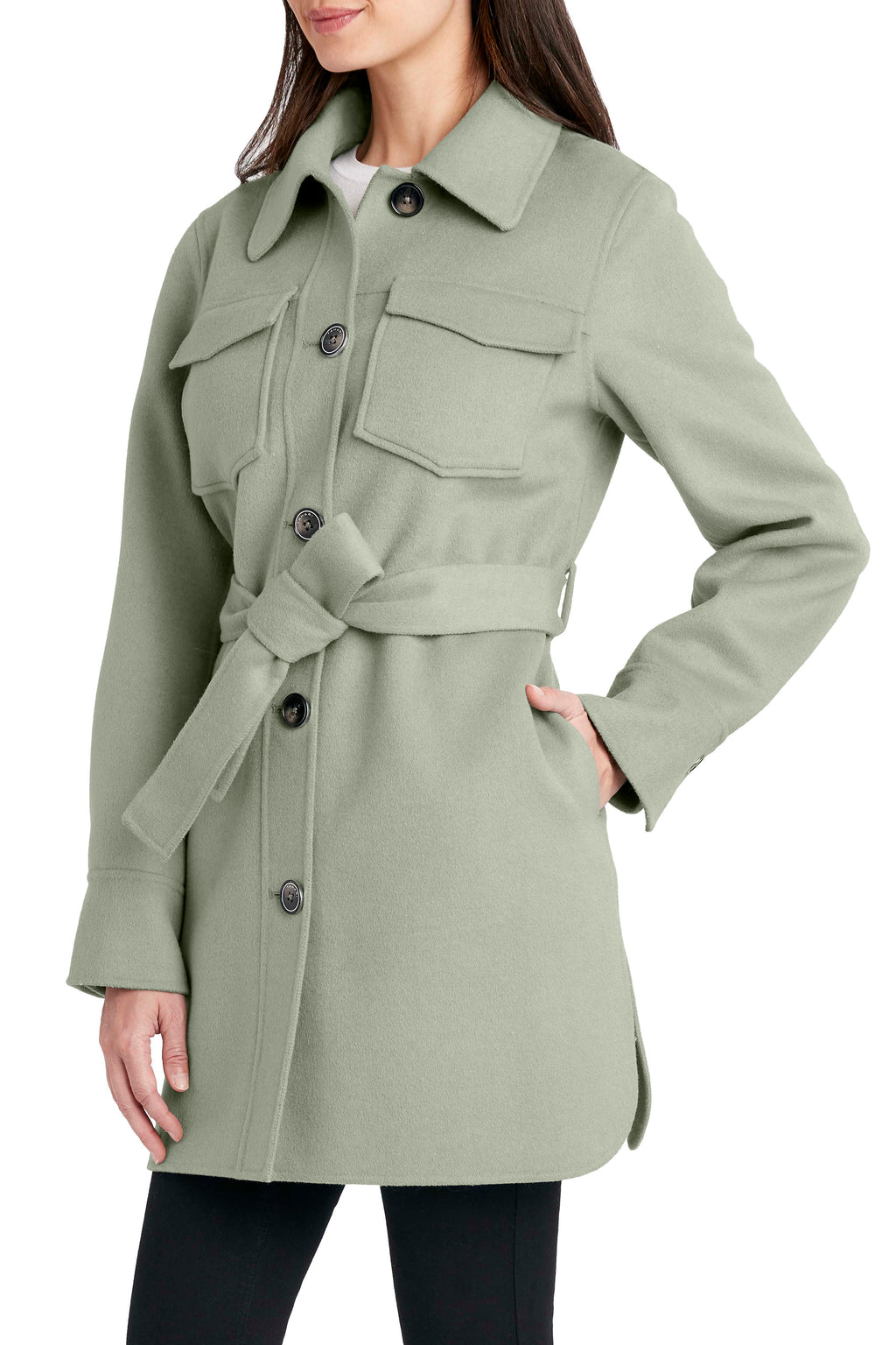 Elie tahari christina wool on sale coat