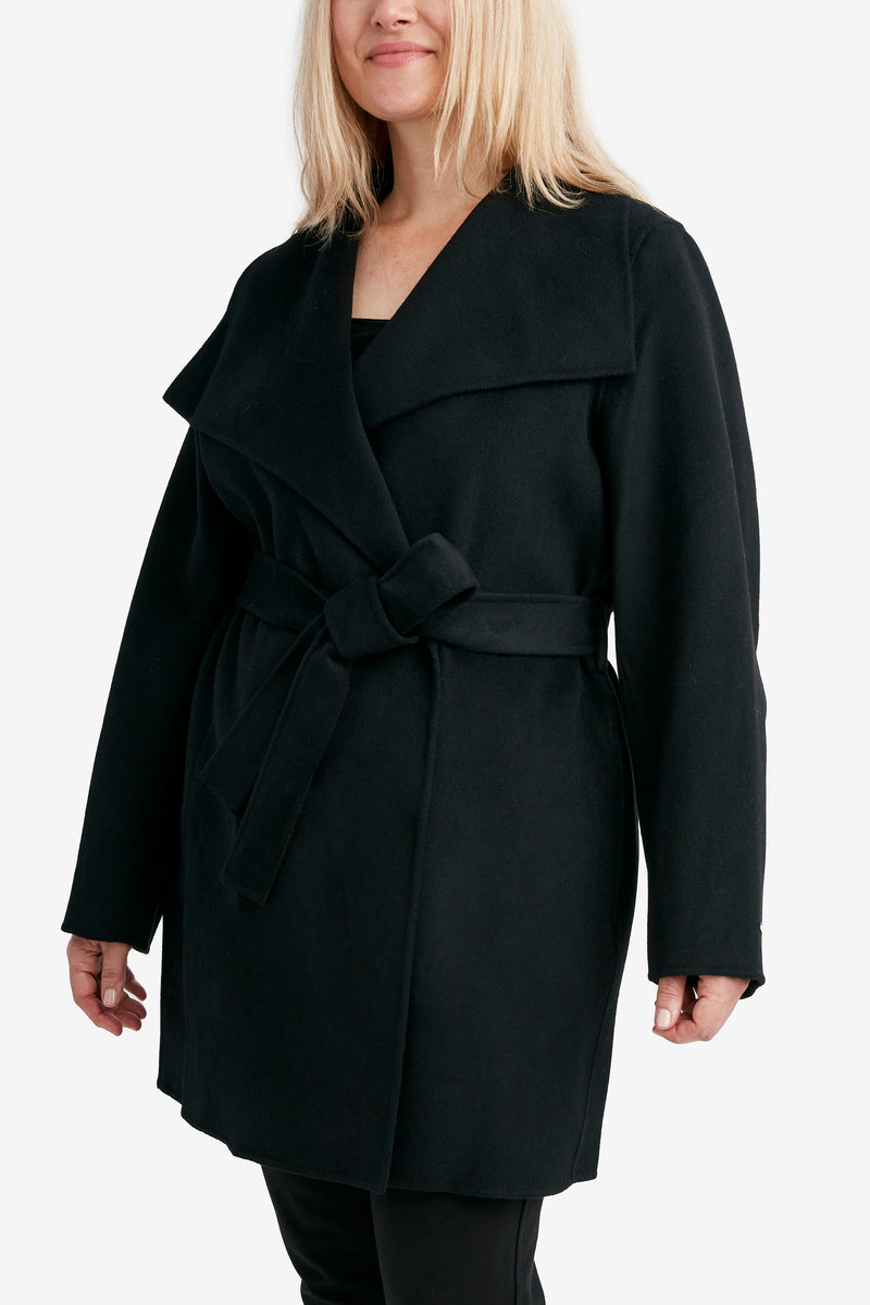 Black Coat,wool Coat,women Long Full Length Wool Jacket Warm Cozy Coat Plus  Size Winter Coat Long Sleeve Coat Dress Plus Size Clothing -  Canada