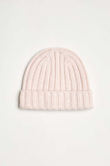 Cashmere Wool Rib Beanie Hat