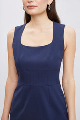 Square Neck Slim Dress