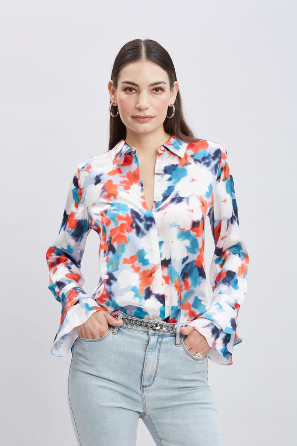 Silk Monet Garden Shirt