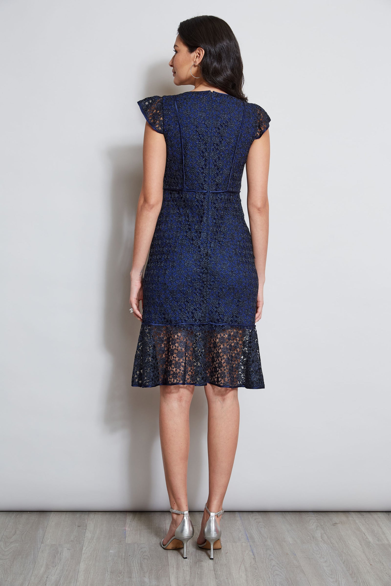 Elie tahari ophelia lace fashion sheath dress