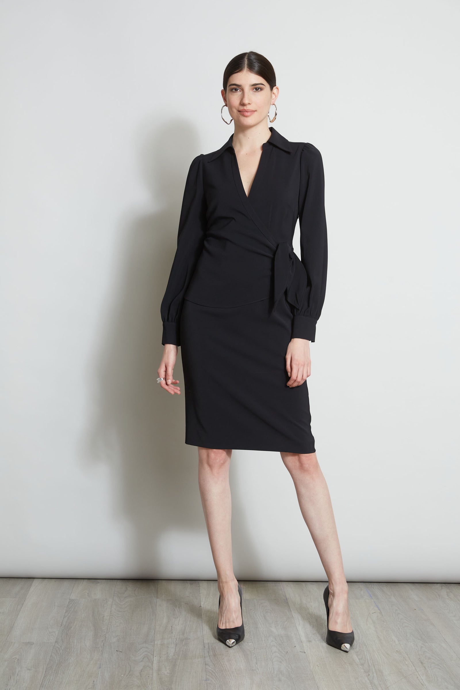 Mock Wrap Tie Dress – Elie Tahari