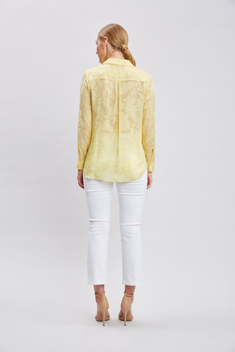 Silk Jacquard Utility Shirt