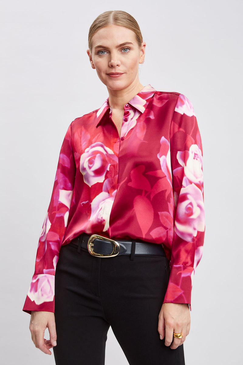 Silk Satin Moulin Rouge Shirt