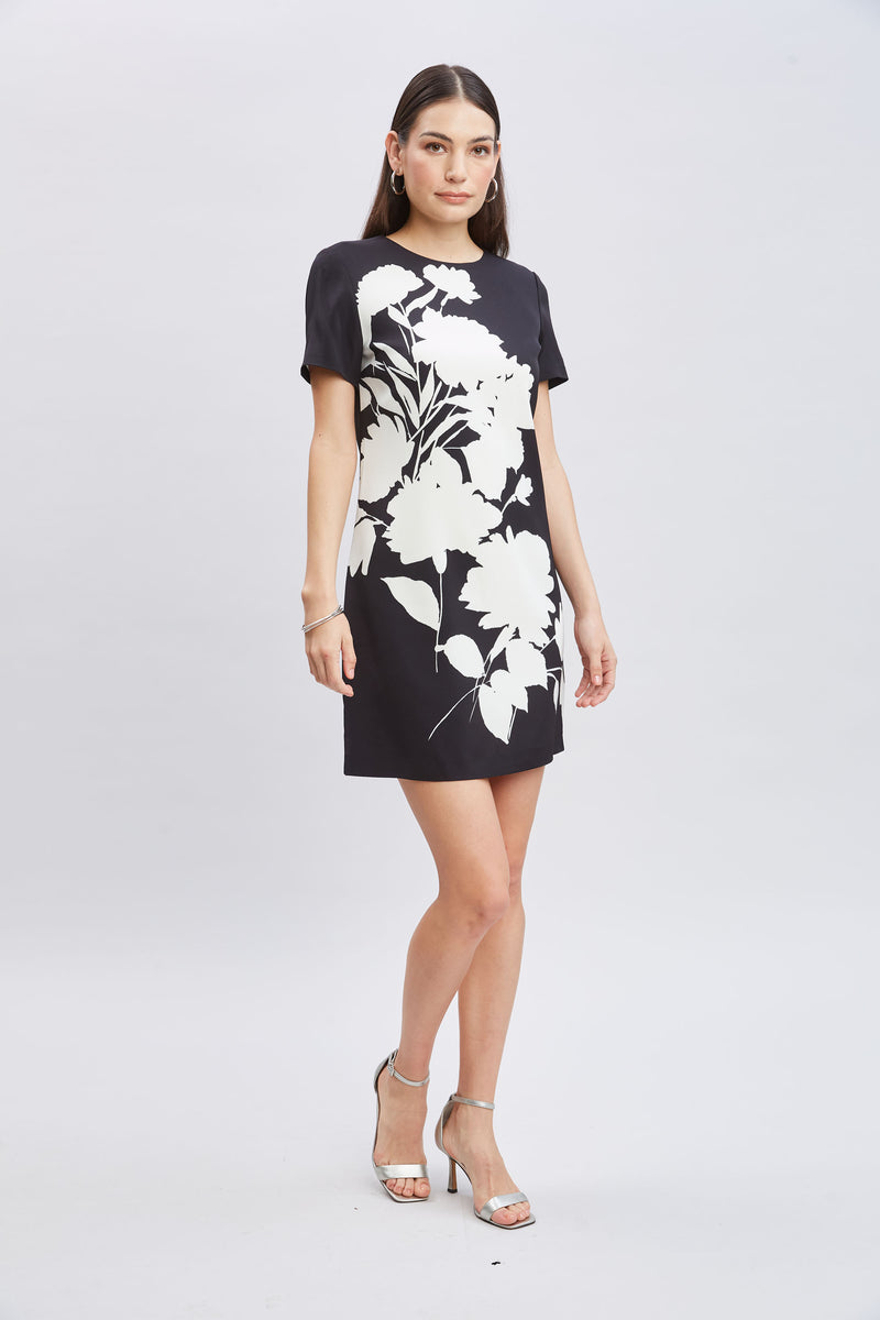 Midnight Garden Shift Dress