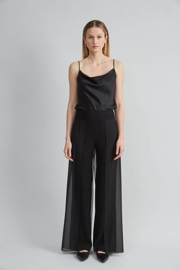 Chiffon Panel Pant