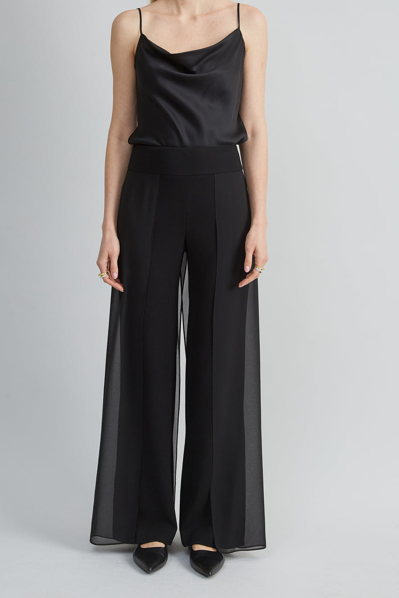 Chiffon Panel Pant