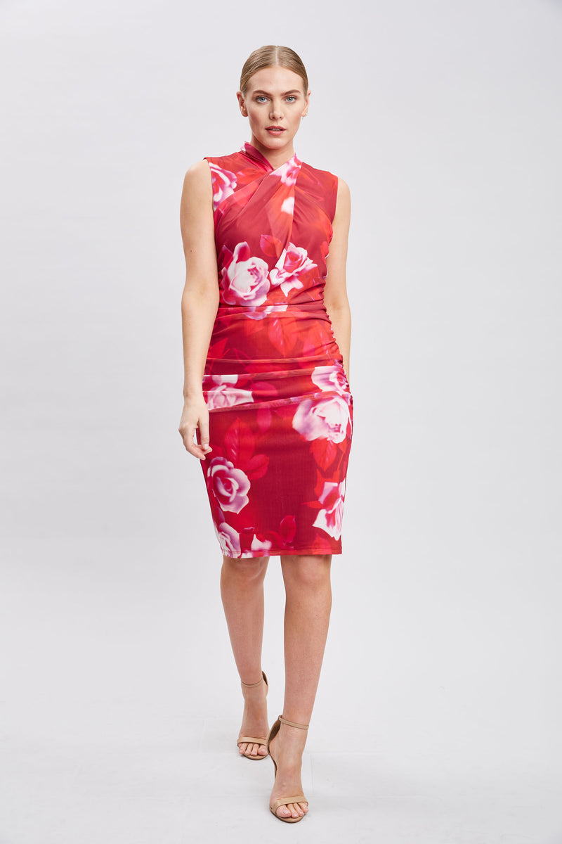 Moulin Rouge Twist Neck Dress