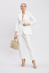 Ruched Sleeve Blazer