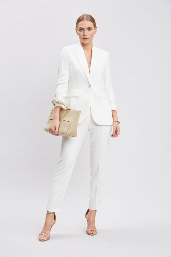 Ruched Sleeve Blazer