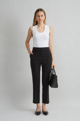 Micro Flare Crepe Pant