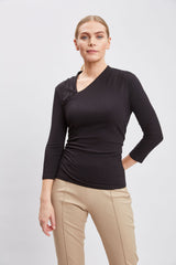 Asymmetric Rib Knit