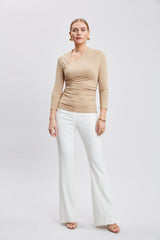 Asymmetric Rib Knit