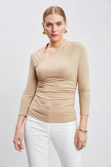 Asymmetric Rib Knit