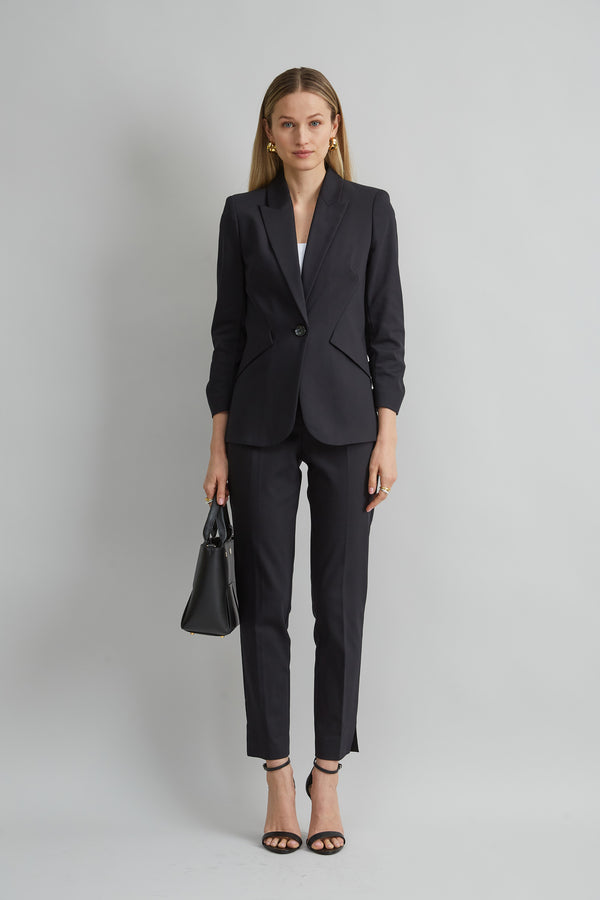 Cotton Panel Blazer