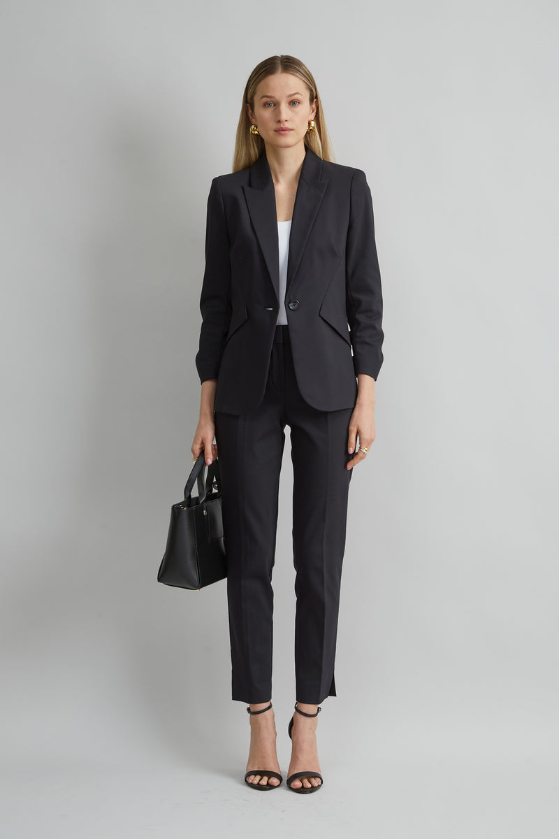 Cotton Panel Blazer