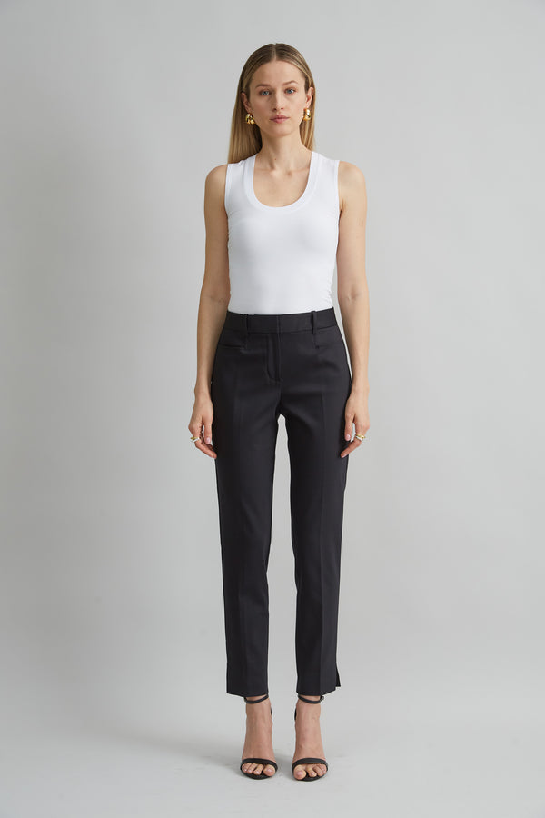 Cotton Slim Slit Pant