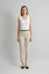 Cotton Slim Slit Pant