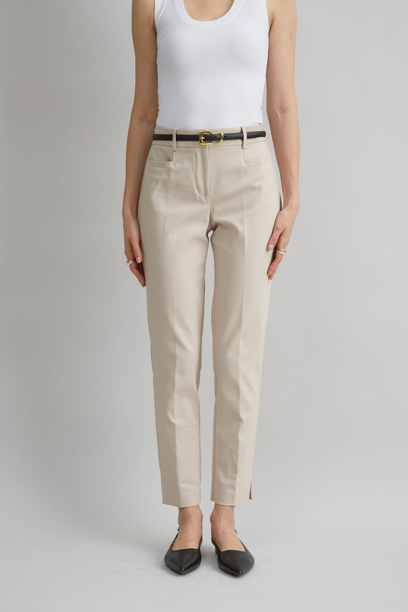 Cotton Slim Slit Pant