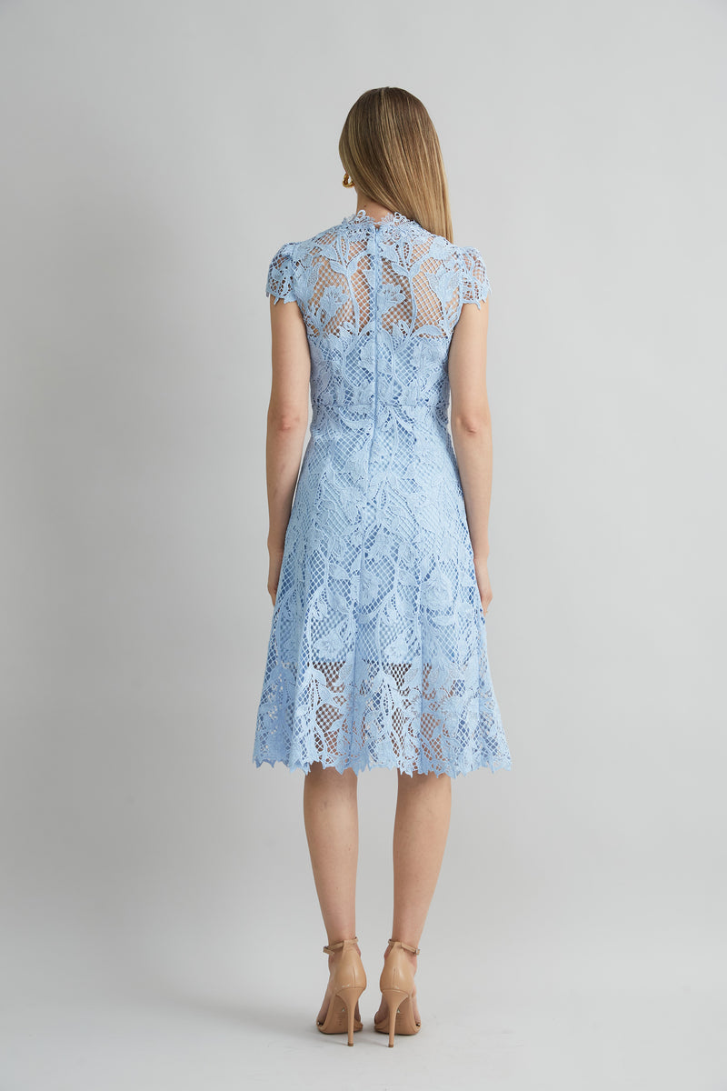 Floral Lace Midi Dress