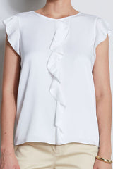 Silk Ruffle Shirt