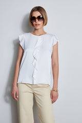 Silk Ruffle Shirt