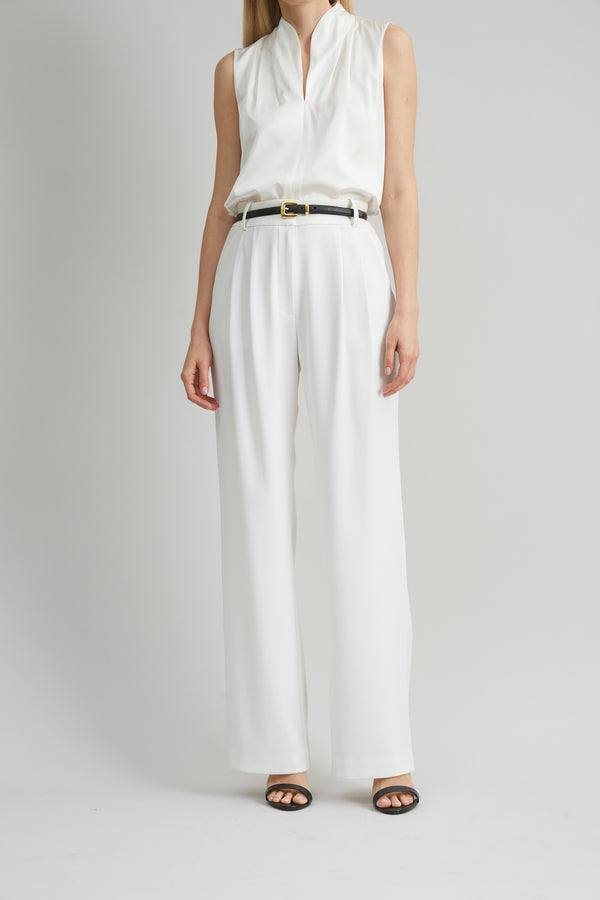 Crepe Pleated Pant