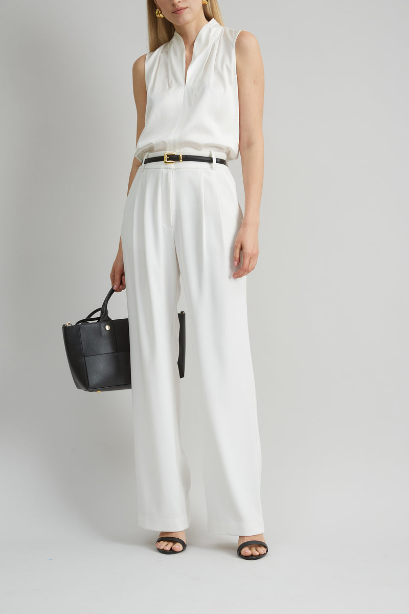 Crepe Pleated Pant