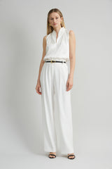 Crepe Pleated Pant