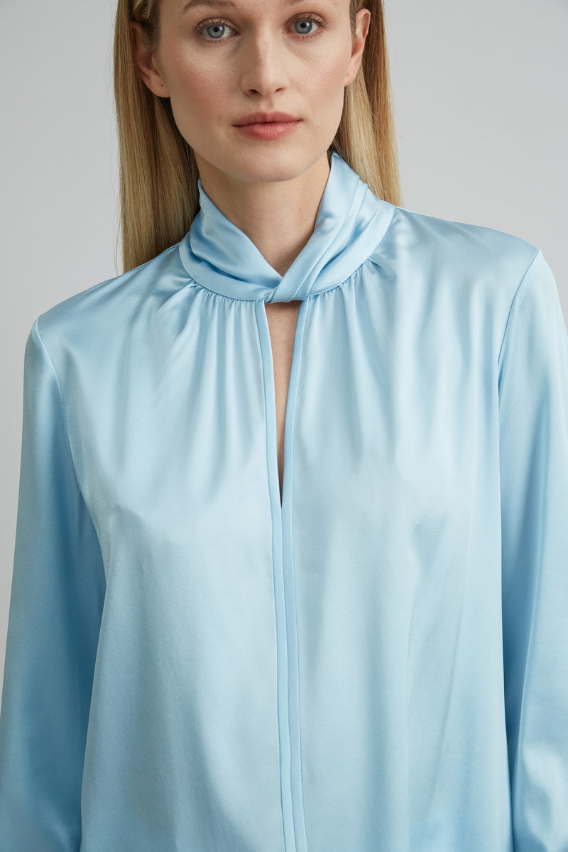 Silk Satin Twist Shirt