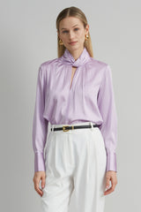 Silk Satin Twist Shirt