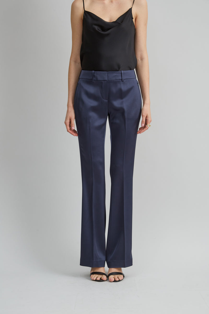 Satin Fit & Flare Pant