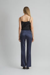 Satin Fit & Flare Pant