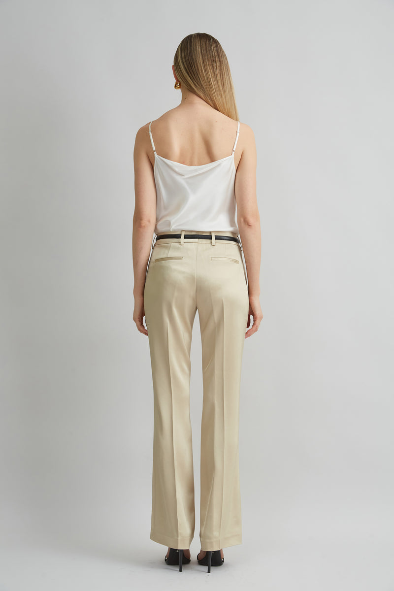 Satin Fit & Flare Pant