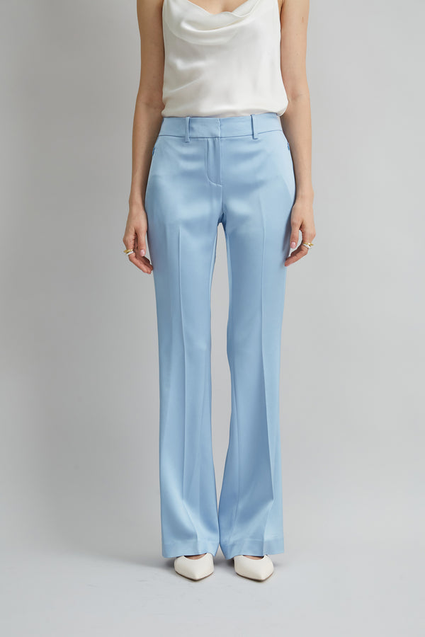 Satin Fit & Flare Pant