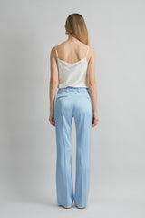 Satin Fit & Flare Pant