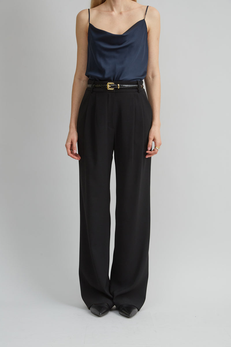 Crepe Pleated Pant