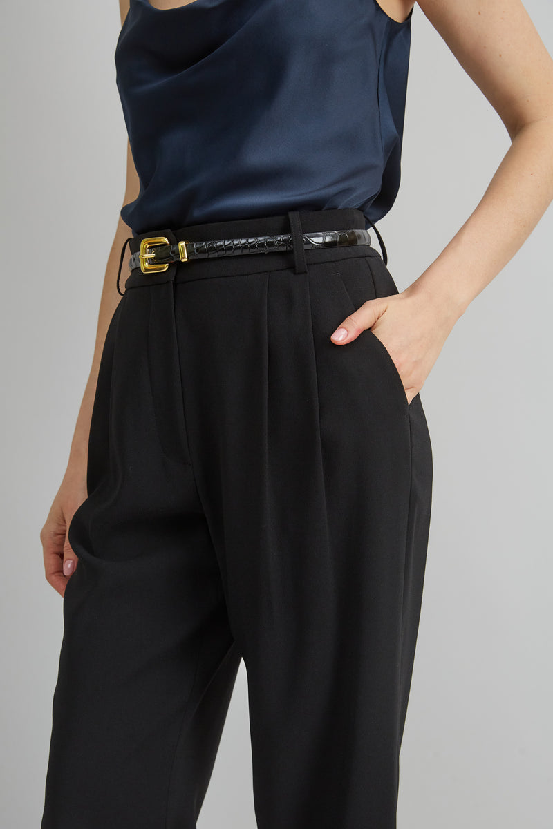 Crepe Pleated Pant