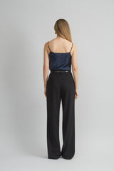 Crepe Pleated Pant