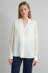 Chiffon Button Down Shirt