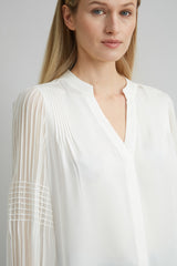 Chiffon Button Down Shirt