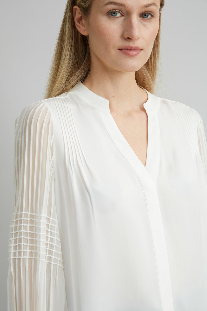 Chiffon Button Down Shirt