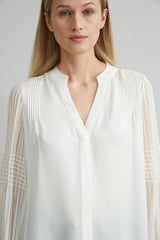 Chiffon Button Down Shirt