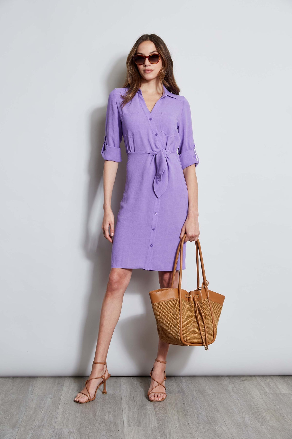 Dress with tied shirt on sale